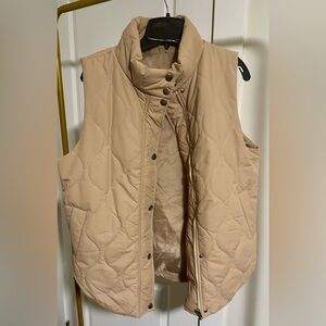 Tan Quilted Vest
